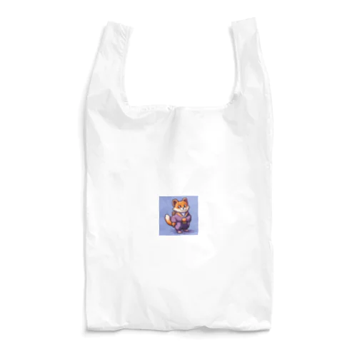 かわいいたぬきのドット絵グッズ Reusable Bag