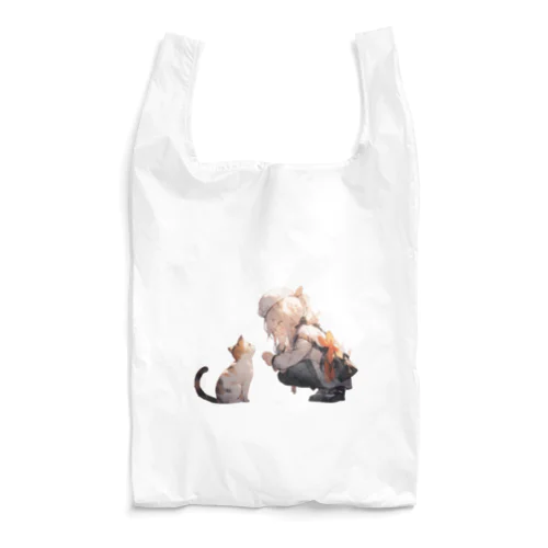 Neko chan と　姫様 Reusable Bag