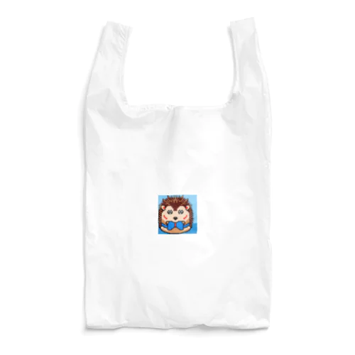 癒しの一枚：ハリネズミのドット絵 Reusable Bag