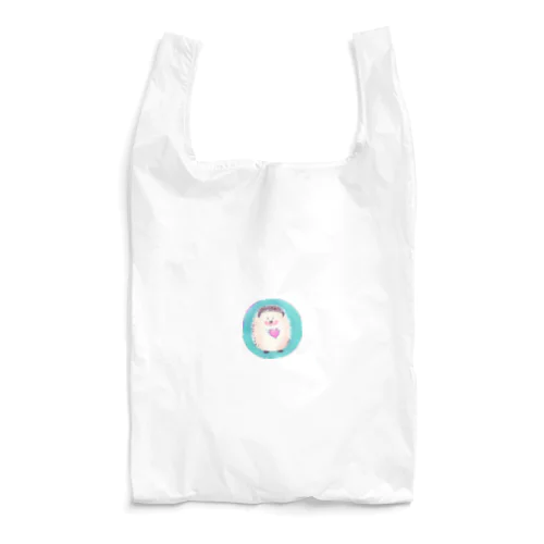 ハートを持ったかわいいハリネズミ Reusable Bag