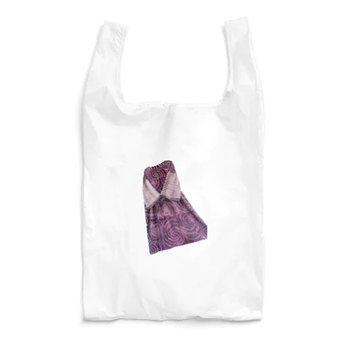 ハンドメイドリメイク着物紫 Reusable Bag