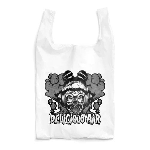 【モノクロ】ガスマスク中華娘 Reusable Bag