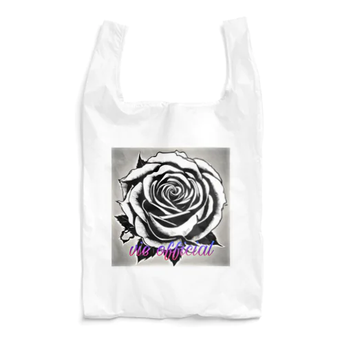 BLACK_rose Reusable Bag