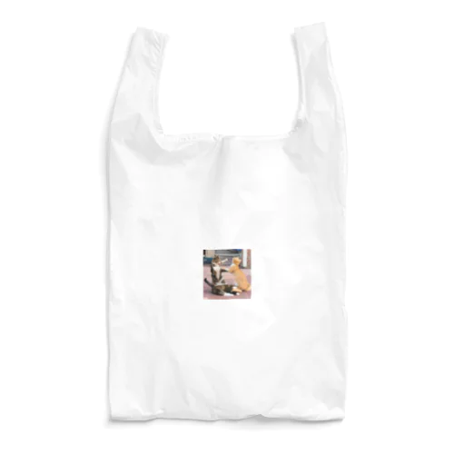 猫の喧嘩 Reusable Bag