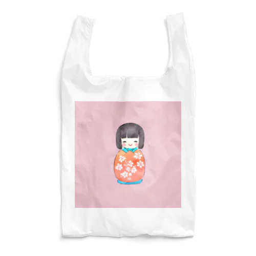 かわいいこけしのグッズ Reusable Bag