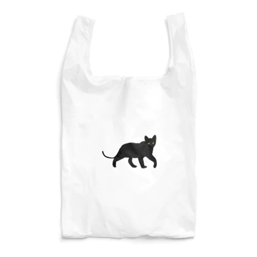 あるく黒猫 Reusable Bag