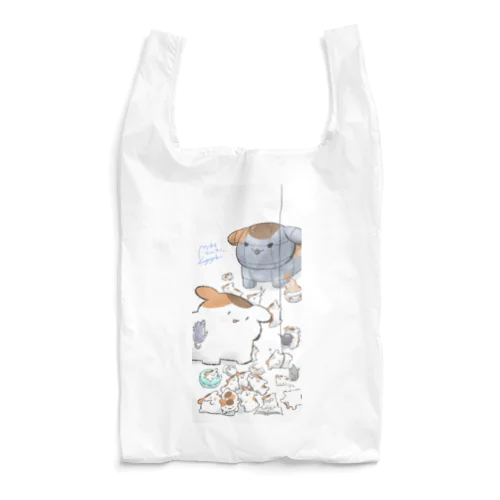 すねこすりVSろぼこすりVS NEKO Reusable Bag