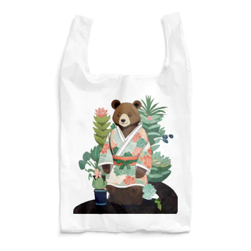 多肉とクマ Reusable Bag