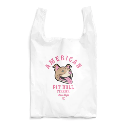 Love❤️Dogs（アメリカンピットブルテリア・赤鼻） Reusable Bag