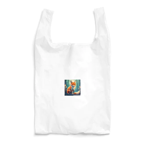キツネのイラストグッズ Reusable Bag