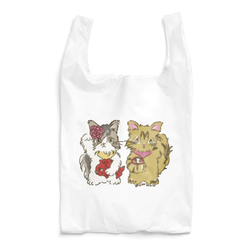 招き猫ちゃんたち Reusable Bag