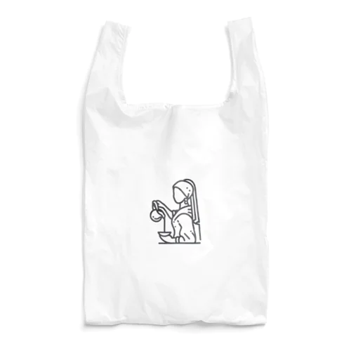 牛乳を注ぐ真珠の耳飾りの少女 Reusable Bag