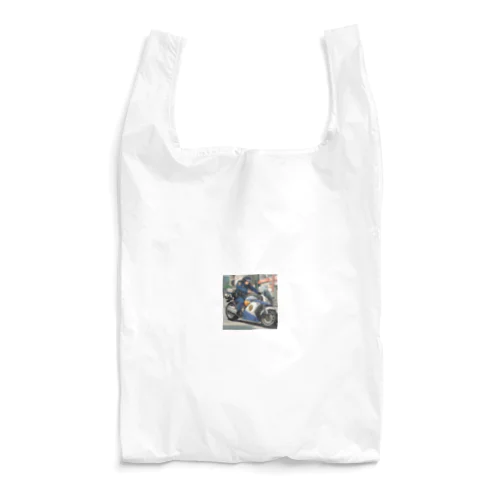 市民の安全を守る白バイ隊員 Reusable Bag