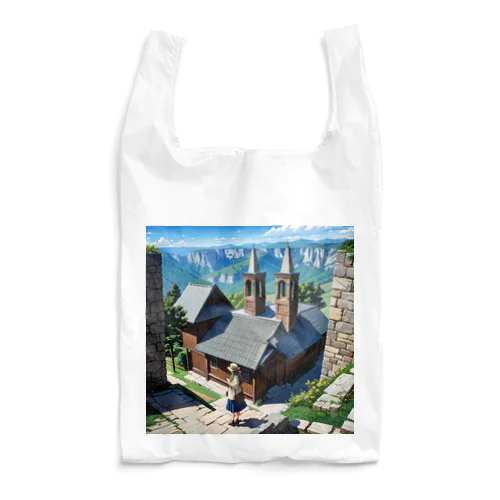 古民家と女性 Reusable Bag