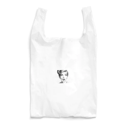 驚く女性 Reusable Bag