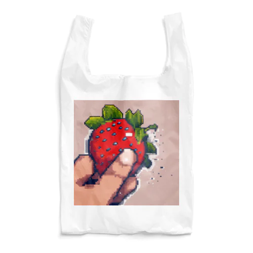 ドット絵大粒いちご Reusable Bag