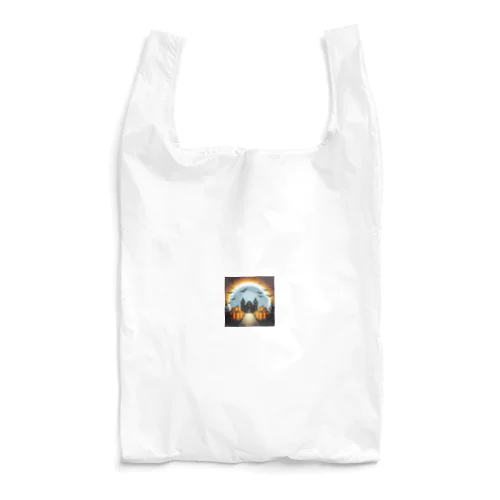 ドット絵のハロウィン城 Reusable Bag