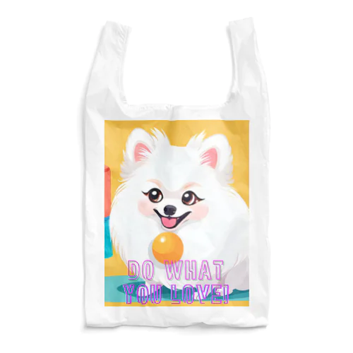 清楚系白ポメ　ポメ子 Reusable Bag