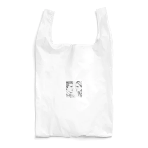 相手の話に耳を傾ける女性のアートグッズ Reusable Bag