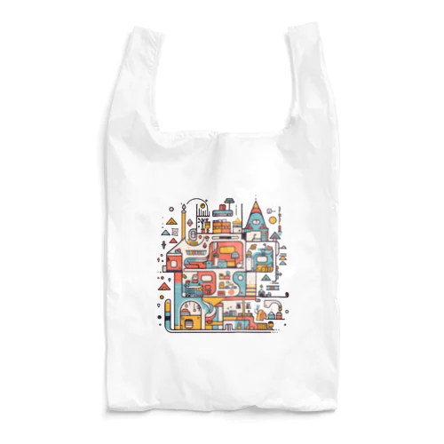 ポップな建物２ Reusable Bag