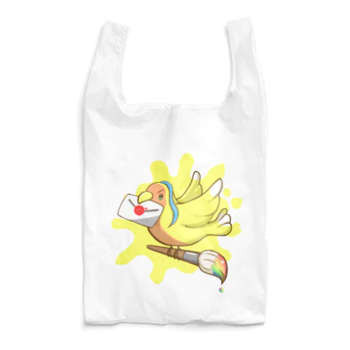 お絵描き小鳥のバック Reusable Bag