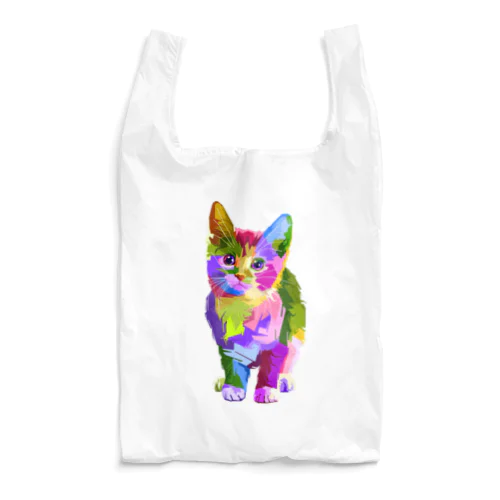 猫のイラストグッズ Reusable Bag