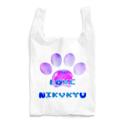 LOVE NIKUKYU -肉球好きさん専用 ブルーピンクバルーン - Reusable Bag