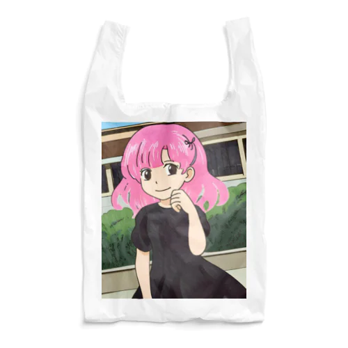 ピンク髪の少女③ Reusable Bag