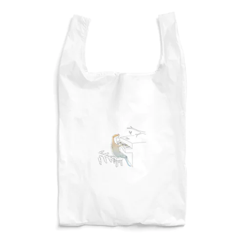 カワウソがピアノ弾く Reusable Bag