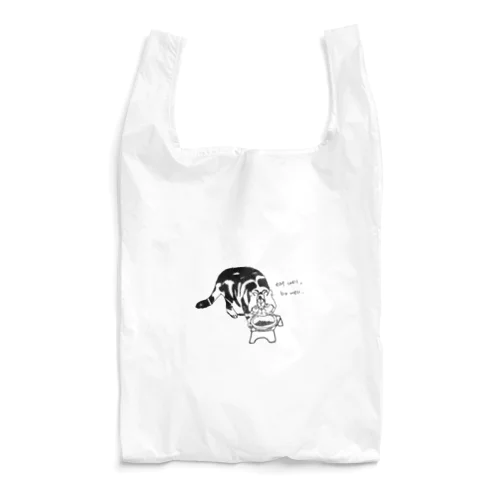 eat well, be well. ぽんさん Reusable Bag