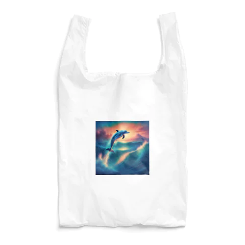 空を泳ぐイルカ Reusable Bag