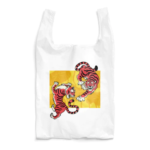 トラとハス Reusable Bag