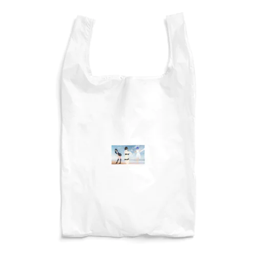 三人娘のグッズ Reusable Bag