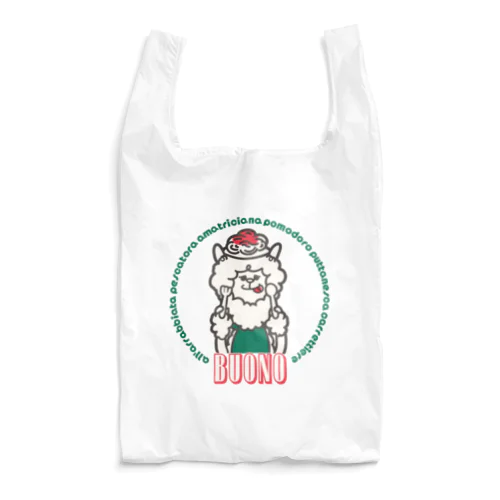 アルパカパスタ（Alpaca and Pasta） Reusable Bag