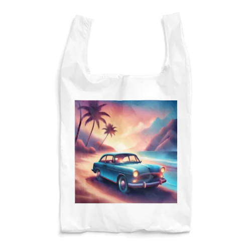 海辺と車 Reusable Bag