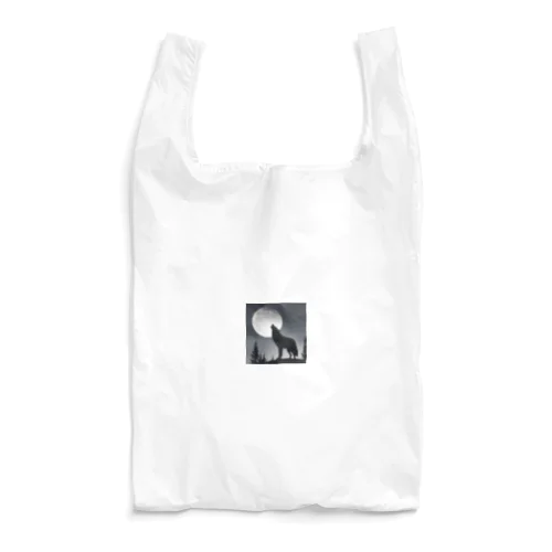 月に遠吠えする狼 Reusable Bag