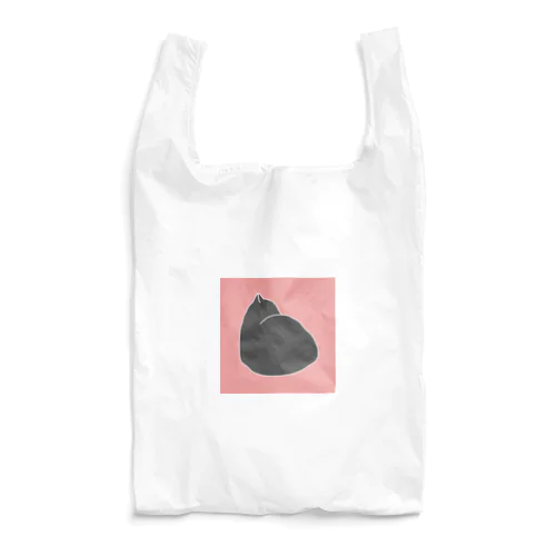 ねこねこシルエット　ピンク Reusable Bag