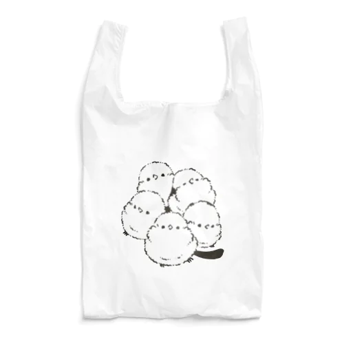 ぎゅむっとあつまるシマエナガ＠ぴよ手帖 | シマエナガ雑貨 Reusable Bag