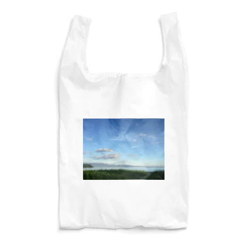 あおぞらとびわこにいやされます。 Reusable Bag