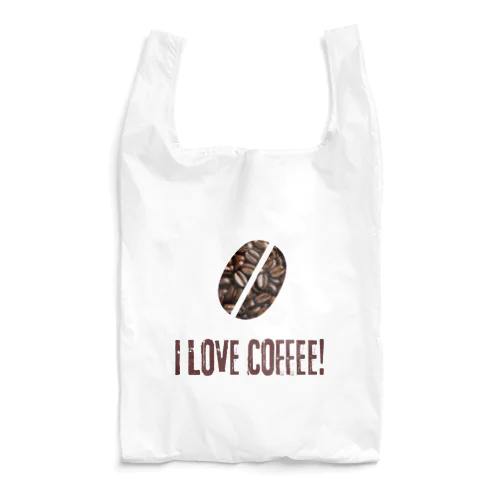 I LOVE COFFEE!（淡色用） エコバッグ