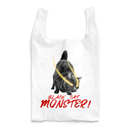 黒猫モンスター Reusable Bag