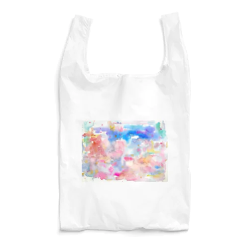 ３色水彩のハートアート_きらめきの刻 Reusable Bag