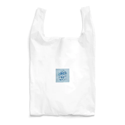 青のアート Reusable Bag