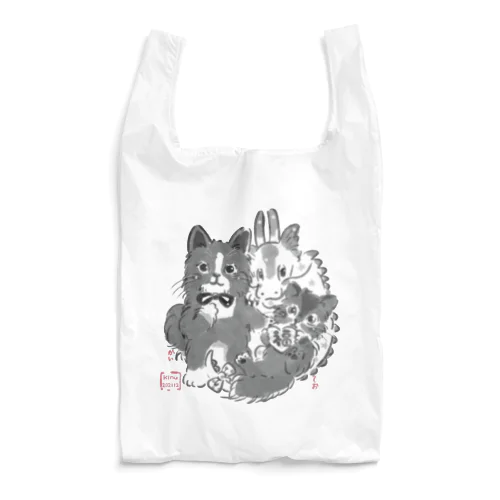 干支デザイン　カイくんとテオくん Reusable Bag