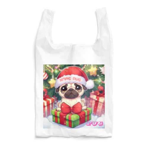 Xmas PUG Reusable Bag