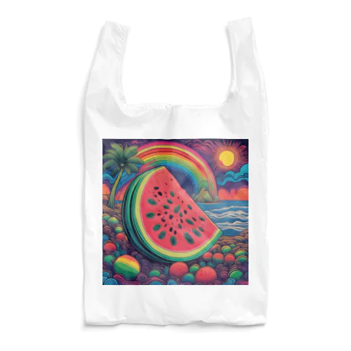 PSYCHEDELICスイカ Reusable Bag