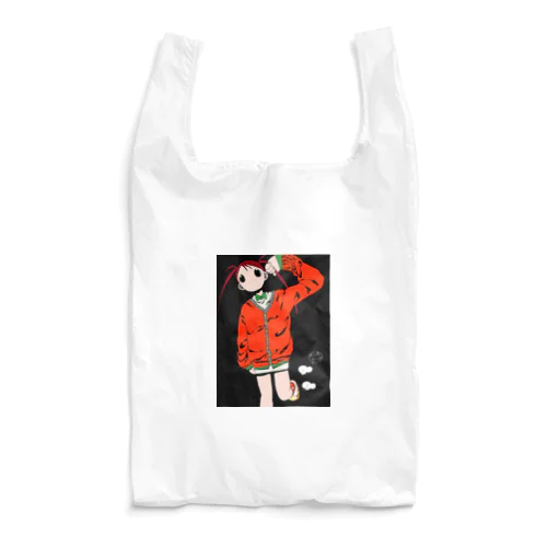 厚着してお出かけ少女 Reusable Bag