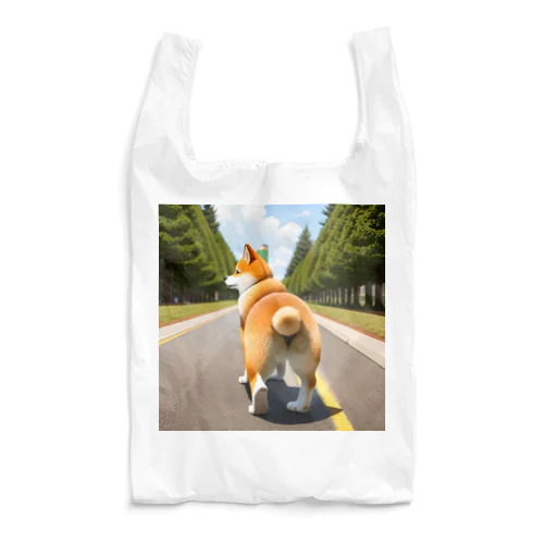 おしりは見せて顔は見せてくれないシバ Reusable Bag