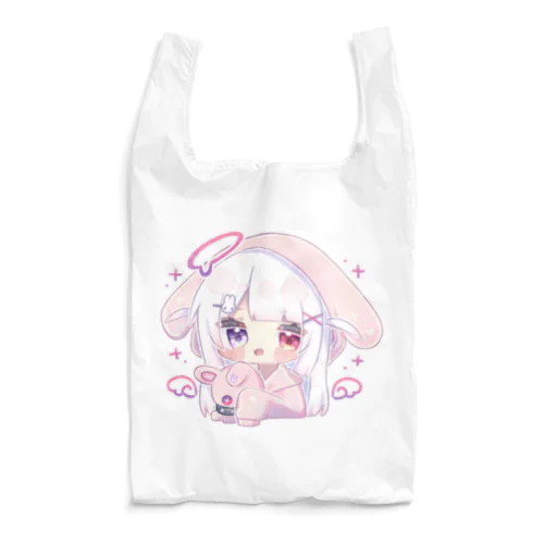 うさ耳パーカーちゃん(ぬい持ち) Reusable Bag