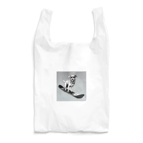 スノーボード中のピーグル犬 Reusable Bag